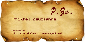 Prikkel Zsuzsanna névjegykártya